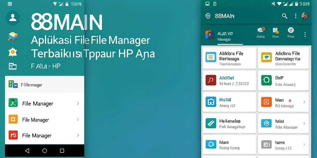 Antarmuka 88MAIN yang intuitif untuk pengelolaan file.