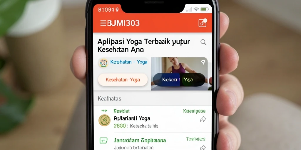 Antarmuka BUMI303 yang menarik dan mudah digunakan untuk praktik Yoga.
