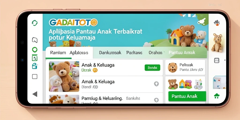 Tampilan antarmuka GADAITOTO yang intuitif untuk memantau anak.