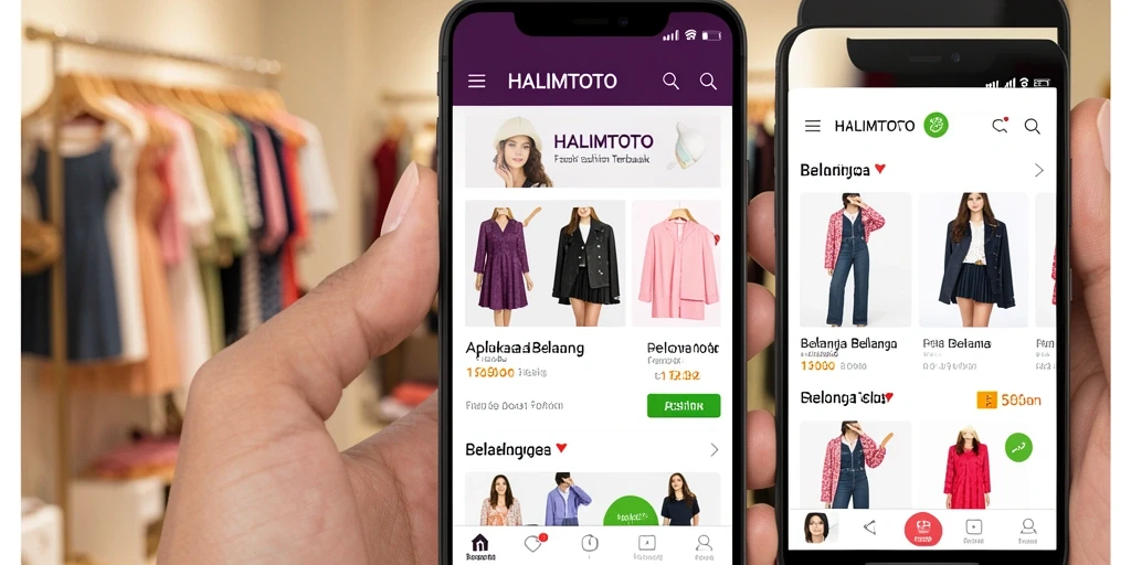 Tampilan antarmuka HALIMTOTO yang modern dan user-friendly.