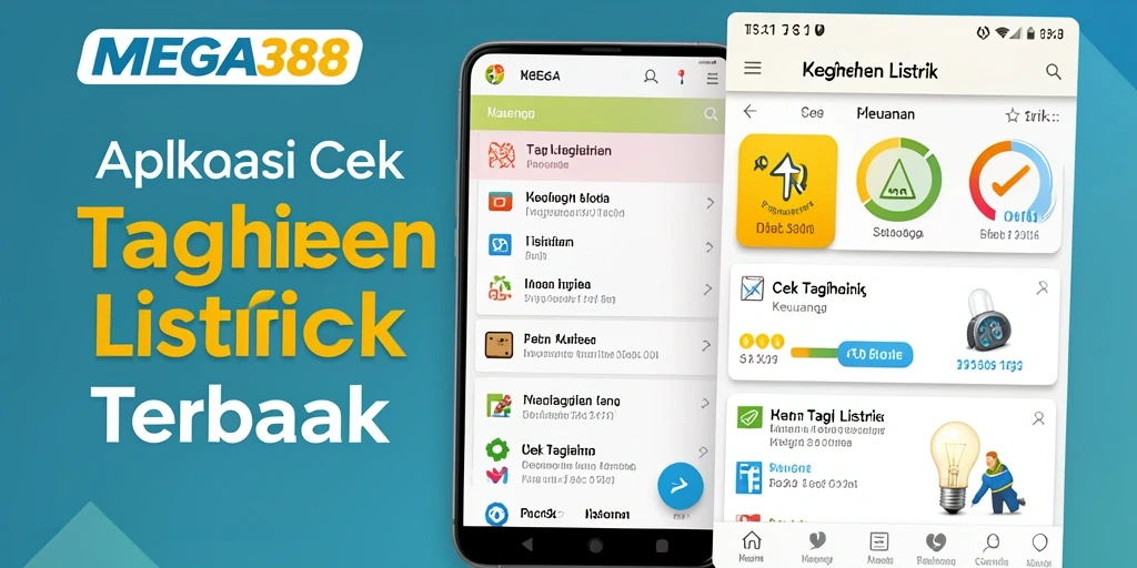 Tampilan antarmuka MEGA388 untuk cek tagihan listrik.
